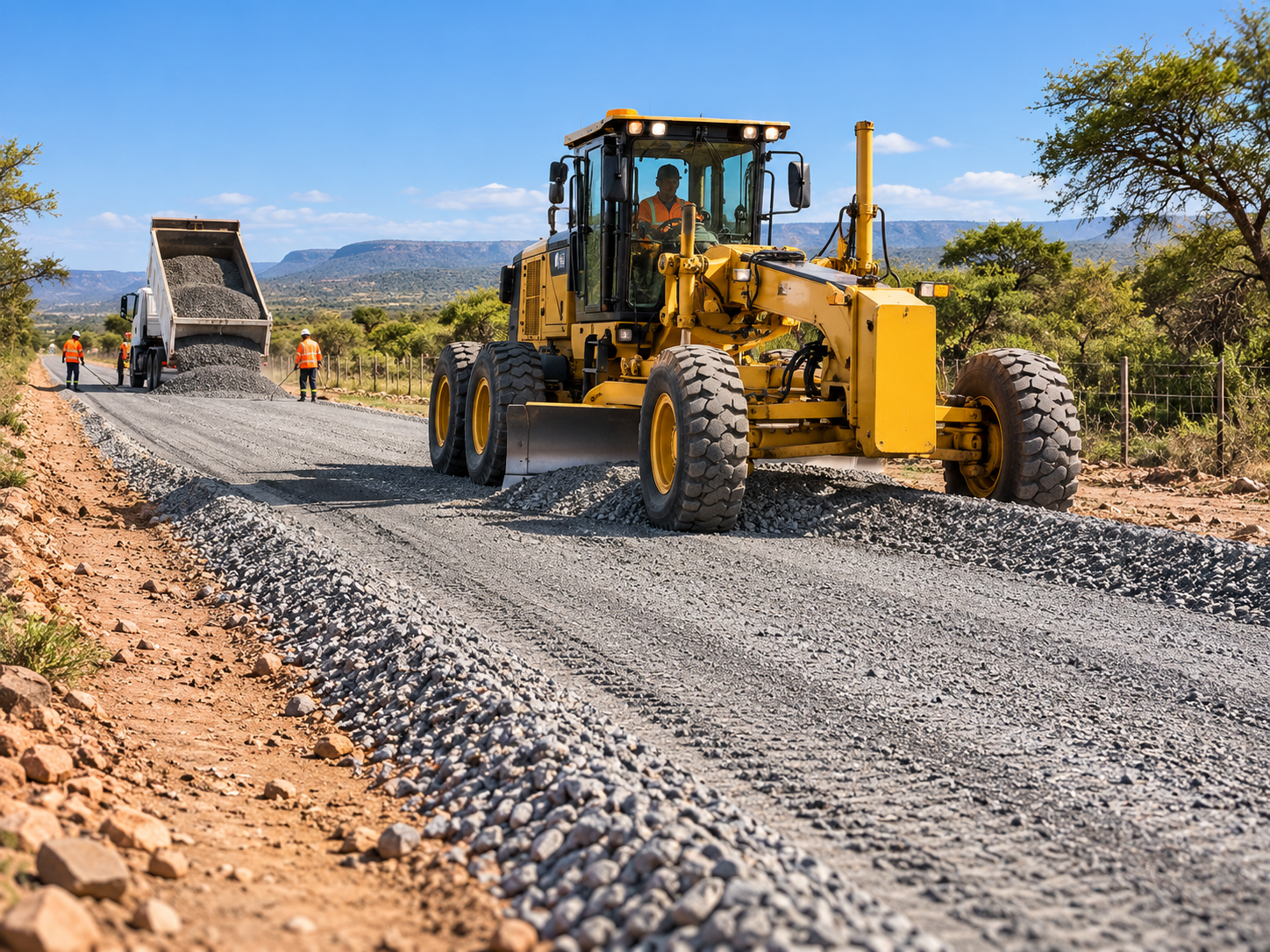Gravel road upgrading for safer, more usable access