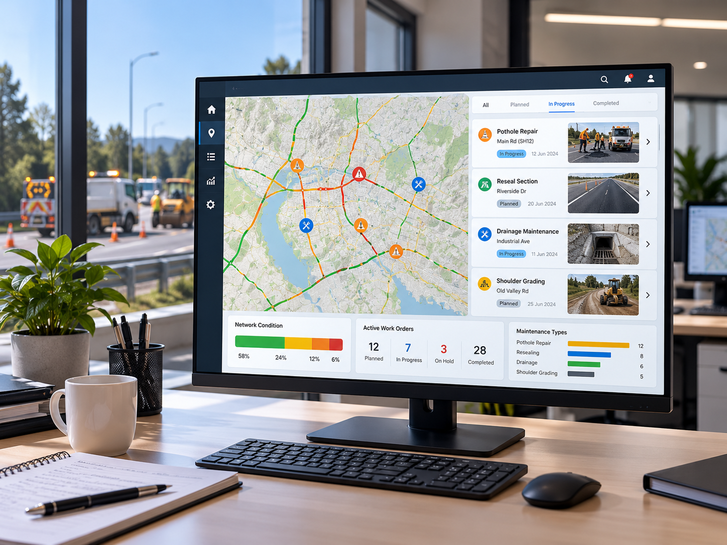 Road maintenance and asset management