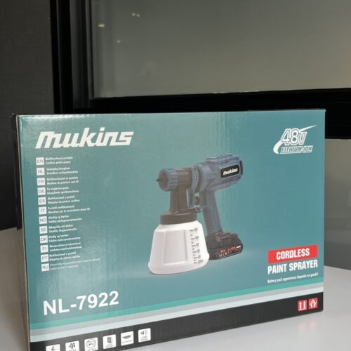 Mukins Cordless Paint Sprayer (NL-7922) – 48V Lithium-Ion