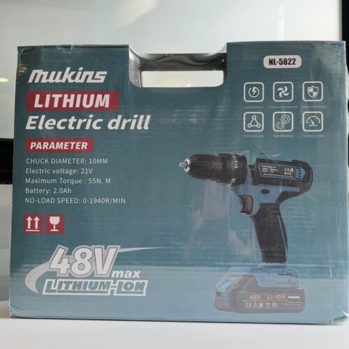 Mukins NL-5822 48V Max Lithium-Ion Electric Drill