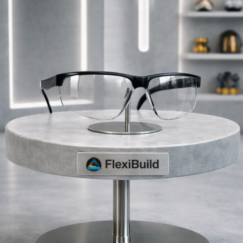 Black and Transparent Safety Glasses