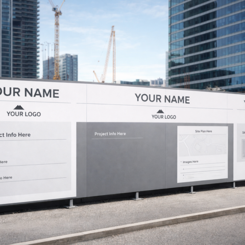 Developer Site Hoarding Panel