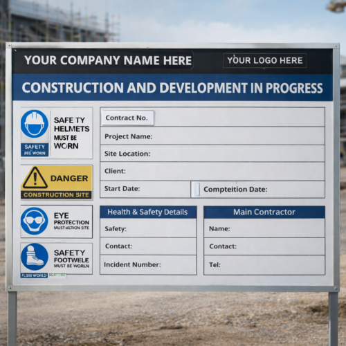 Construction Site Board