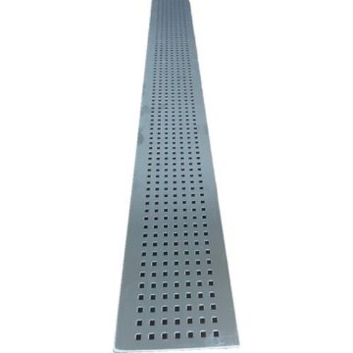 ACO Euroline Square Grating L1000xW118 100 Channel Brushed