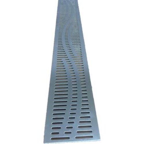 ACO Euroline Wave Grating L1000xW118 Euroline 100 Channel Brushed