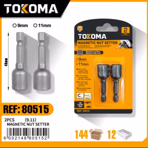 2PCS (9.11mm) Magnetic Socket Set 48mm