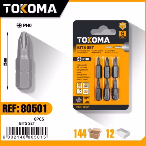 PH0 Screwdriver Bit Set 6PCS