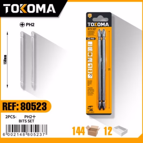 PH2 Double-Ended Phillip Screwdriver Bit, 150mm 2PCS