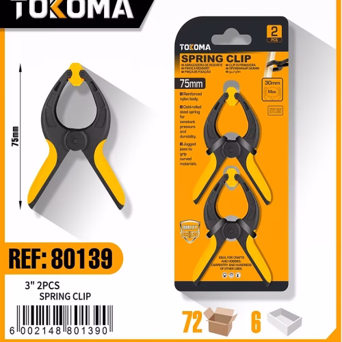 2PCS 3-Inch (75mm) Dual-Colour Nylon Clips | Tokoma
