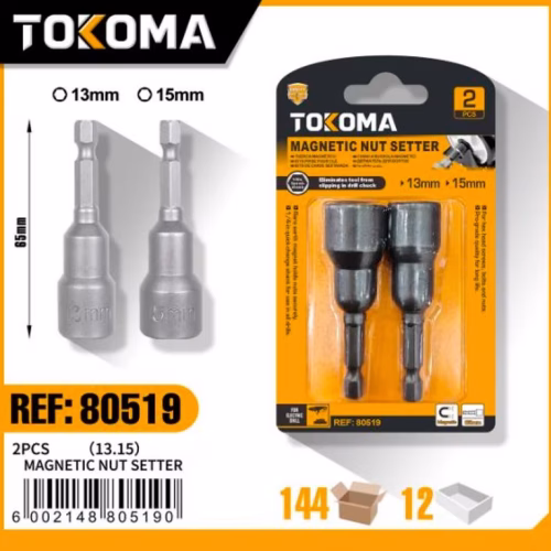 2PCS (65 mm) Magnetic Socket Set