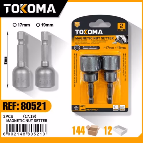 2PCS (17.19) Magnetic Socket Set 65MM