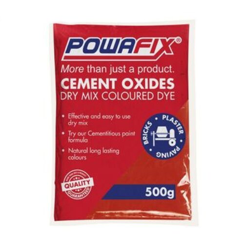 PowaFix – Powder Oxide – Cement Colouring – Red – 500g – Bulk Pack of 10